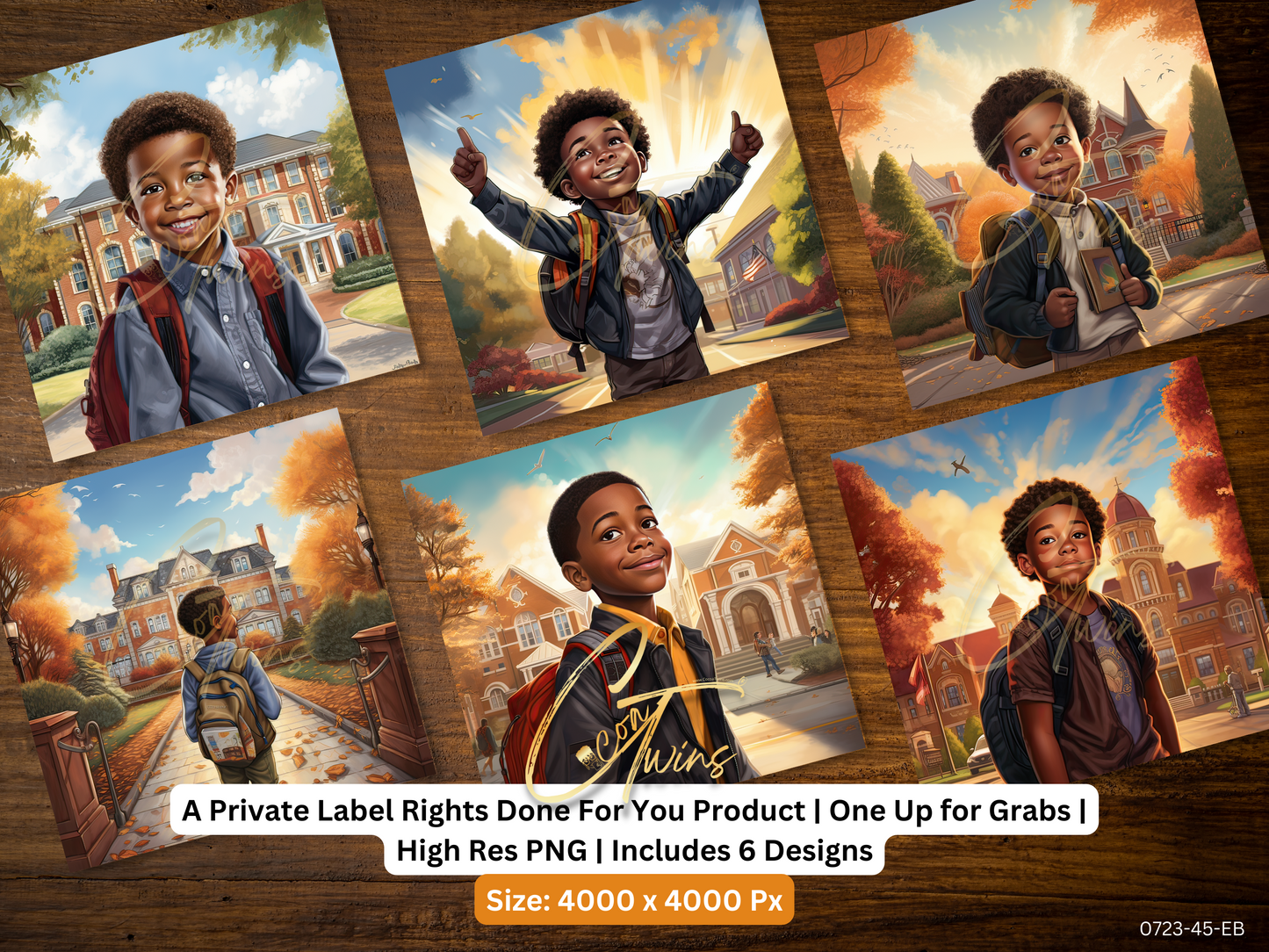 0723-45-EB | PLR Art Upscaled | One Buyer. Zero Restrictions | Bonus - See Description