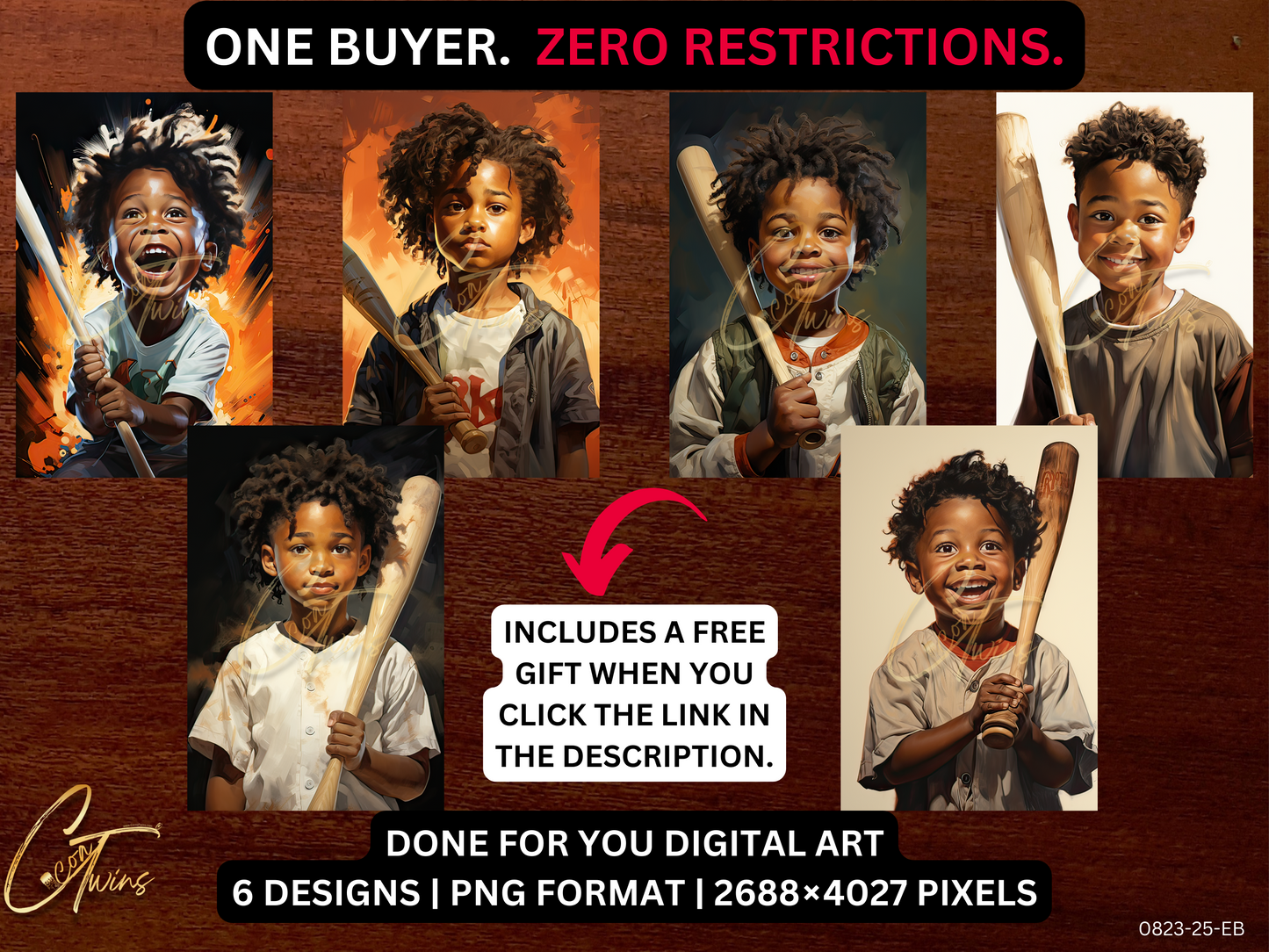 0823-25-EB | PLR Art Upscaled | One Buyer. Zero Restrictions | Bonus - See Description