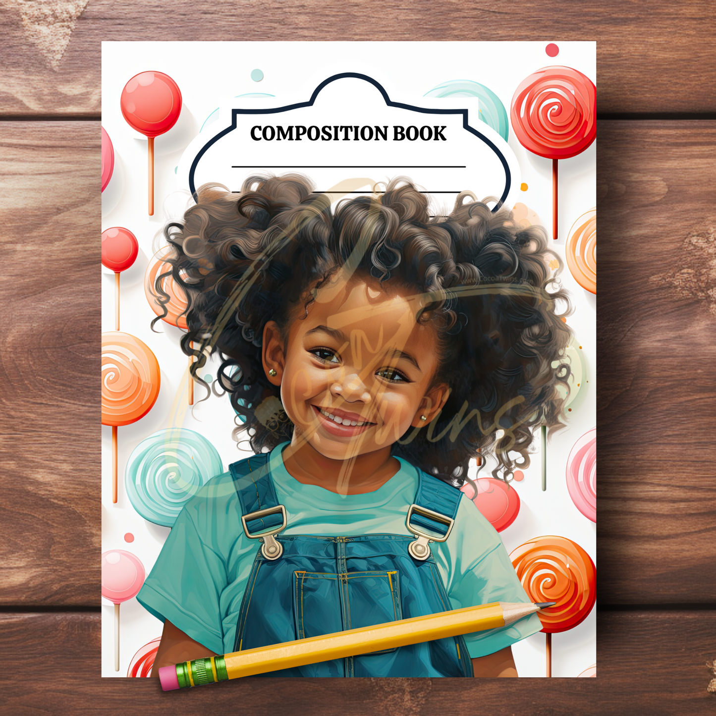 0923-47-BKB | PLR Composition Notebook Covers | PNG Format | 7.5 x 9.25