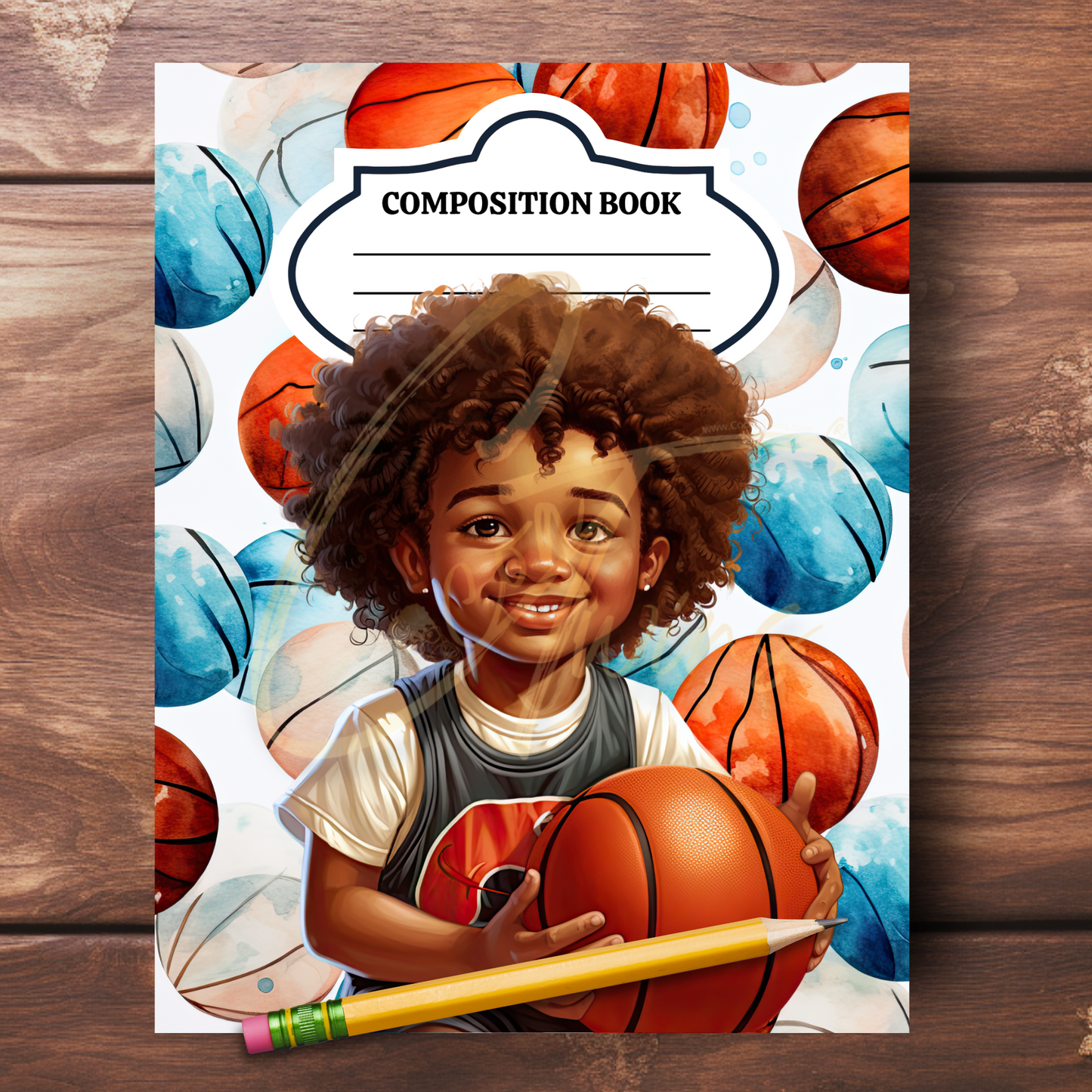 0923-36-BKB | PLR Composition Notebook Covers | PNG Format | 7.5 x 9.25