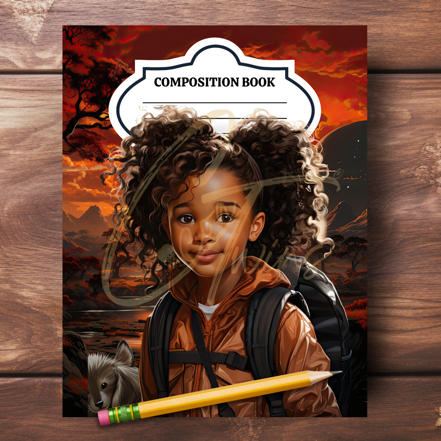 0923-50-BKB | PLR Composition Notebook Covers | PNG Format | 7.5 x 9.25