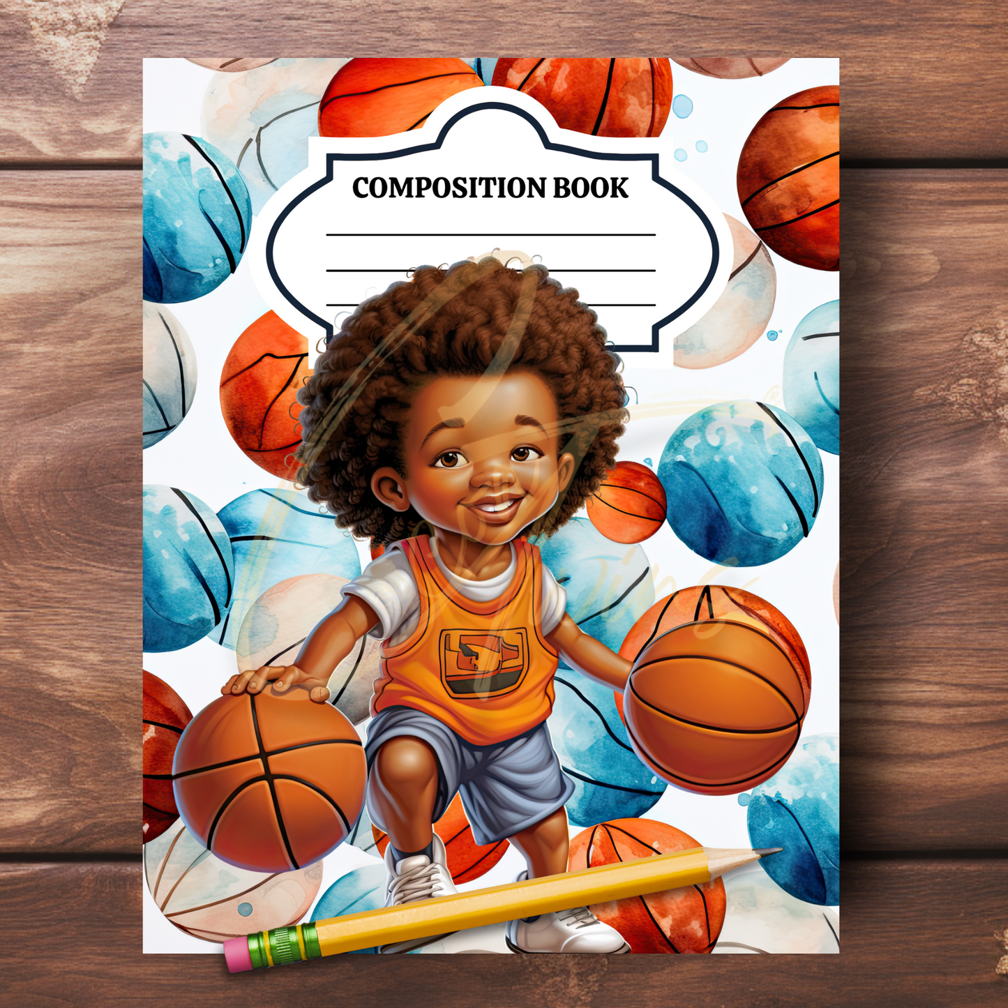 0923-36-BKB | PLR Composition Notebook Covers | PNG Format | 7.5 x 9.25