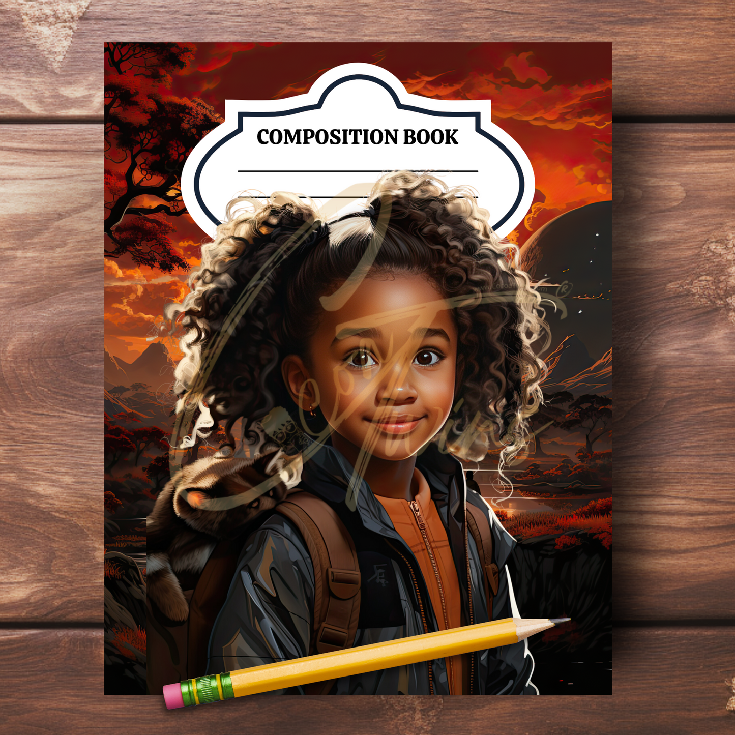 0923-50-BKB | PLR Composition Notebook Covers | PNG Format | 7.5 x 9.25