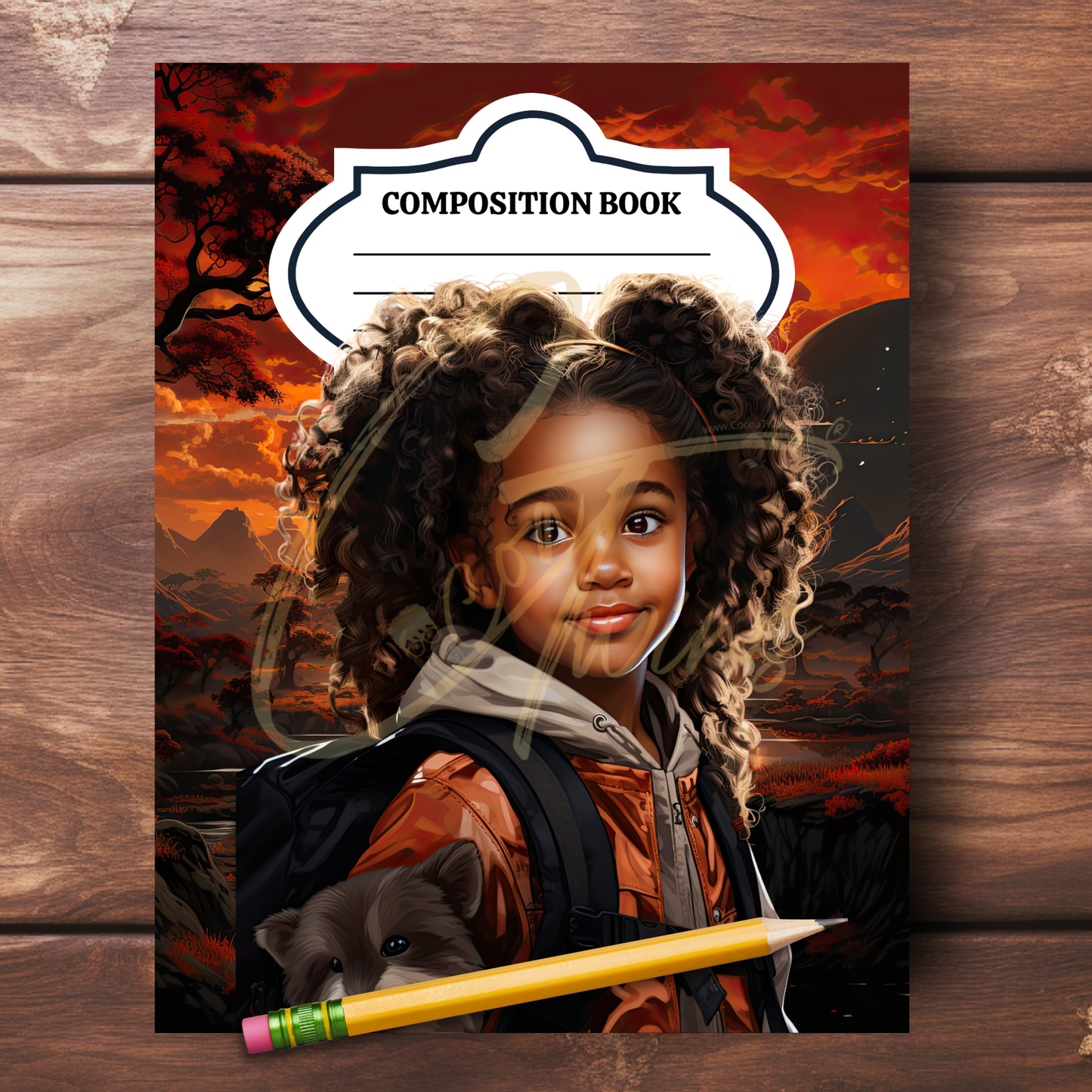 0923-50-BKB | PLR Composition Notebook Covers | PNG Format | 7.5 x 9.25