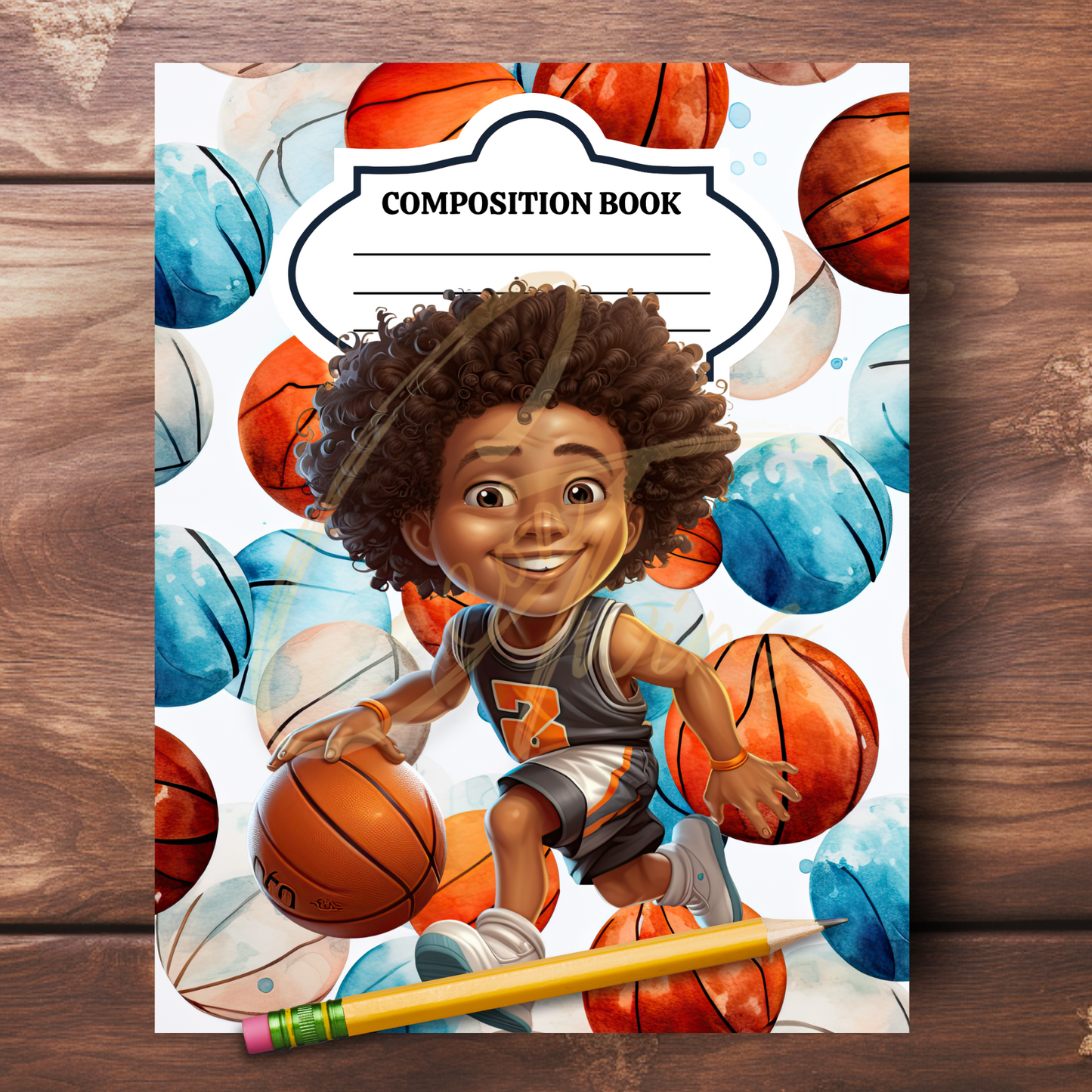 0923-36-BKB | PLR Composition Notebook Covers | PNG Format | 7.5 x 9.25