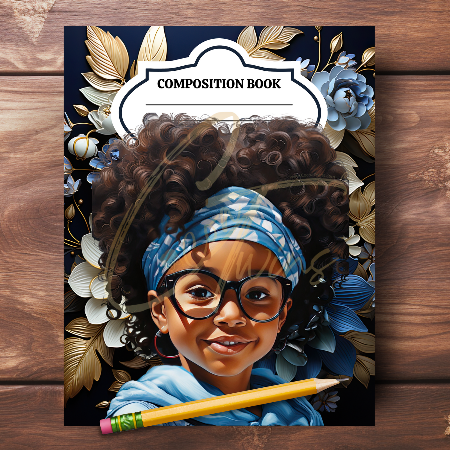 0923-51-BKB | PLR Composition Notebook Covers | PNG Format | 7.5 x 9.25