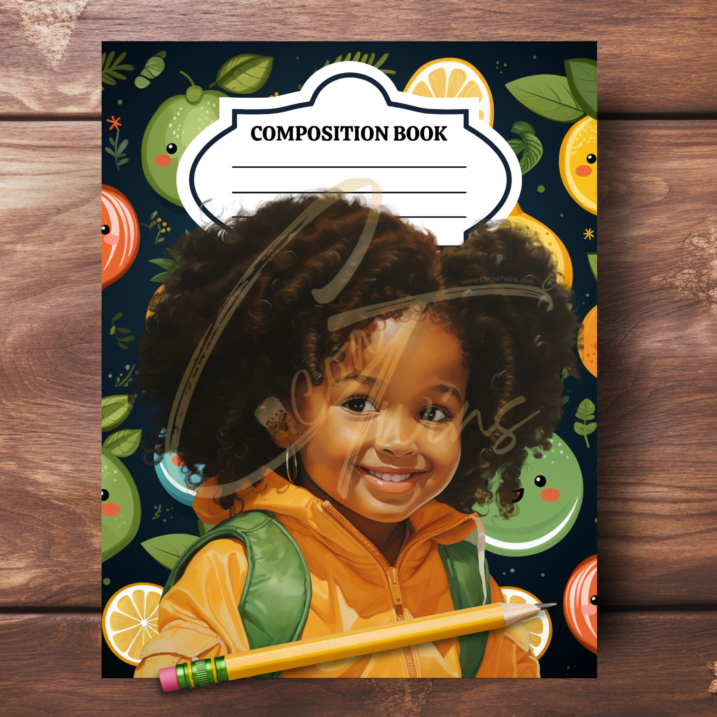 0923-28-BKB | PLR Composition Notebook Covers | PNG Format | 7.5 x 9.25