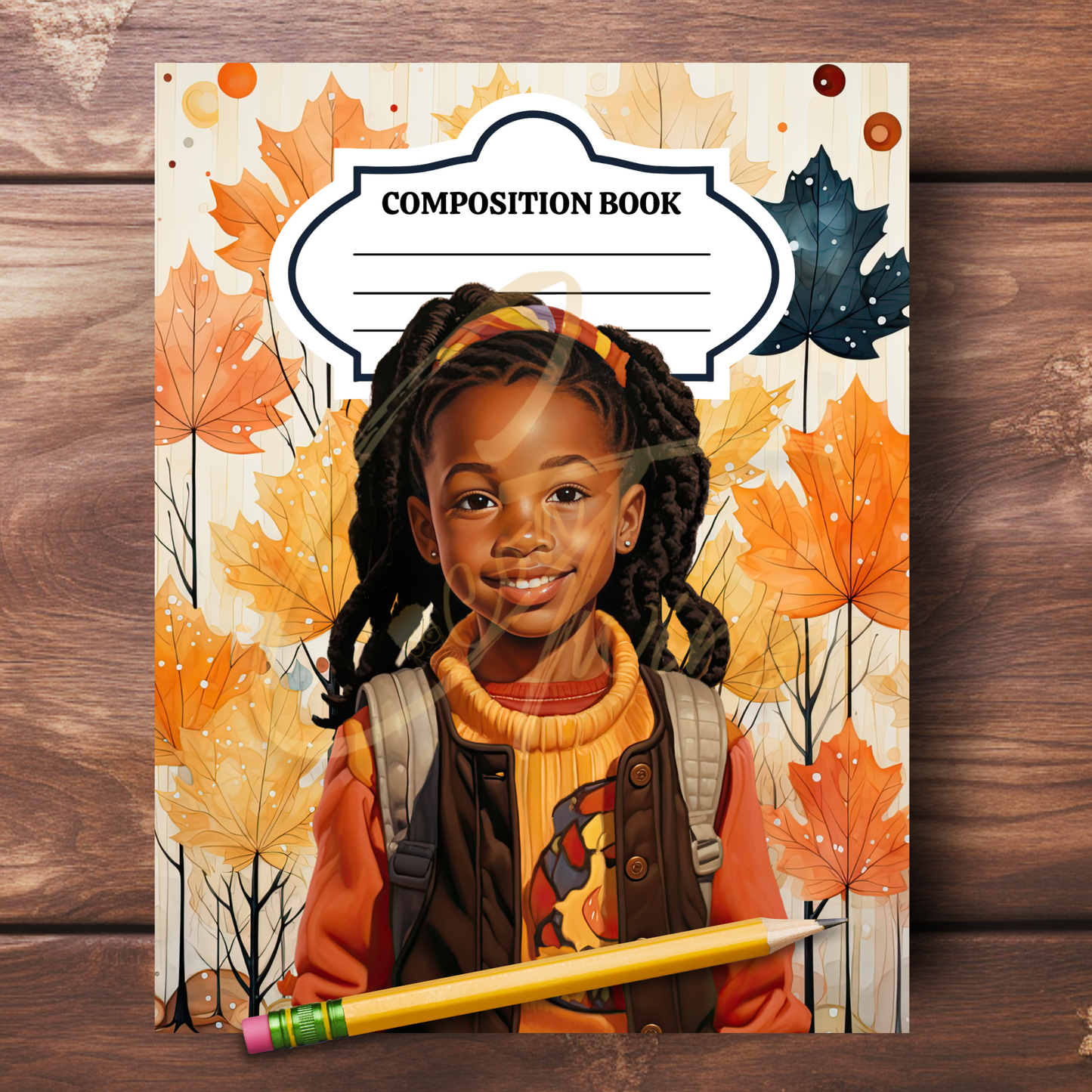 0923-32-BKB | PLR Composition Notebook Covers | PNG Format | 7.5 x 9.25