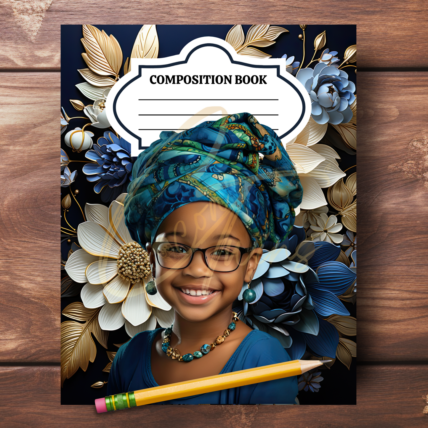 0923-51-BKB | PLR Composition Notebook Covers | PNG Format | 7.5 x 9.25