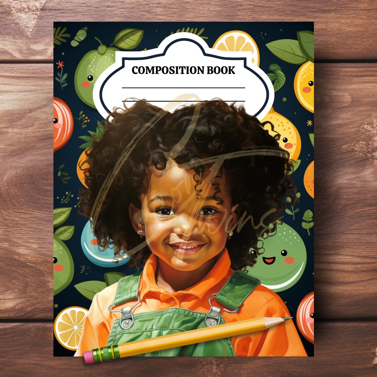 0923-28-BKB | PLR Composition Notebook Covers | PNG Format | 7.5 x 9.25