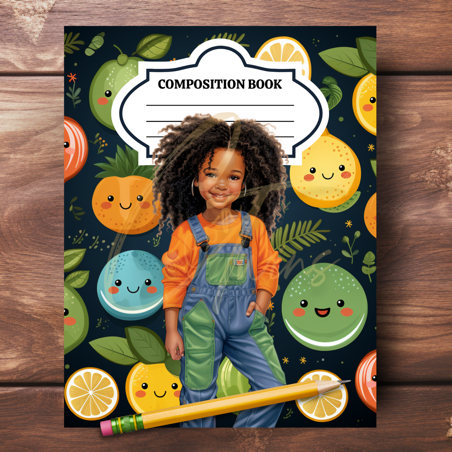 0923-28-BKB | PLR Composition Notebook Covers | PNG Format | 7.5 x 9.25