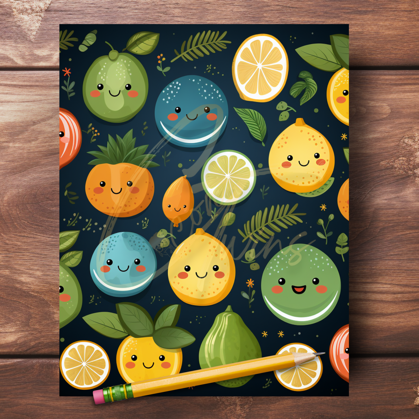 0923-28-BKB | PLR Composition Notebook Covers | PNG Format | 7.5 x 9.25