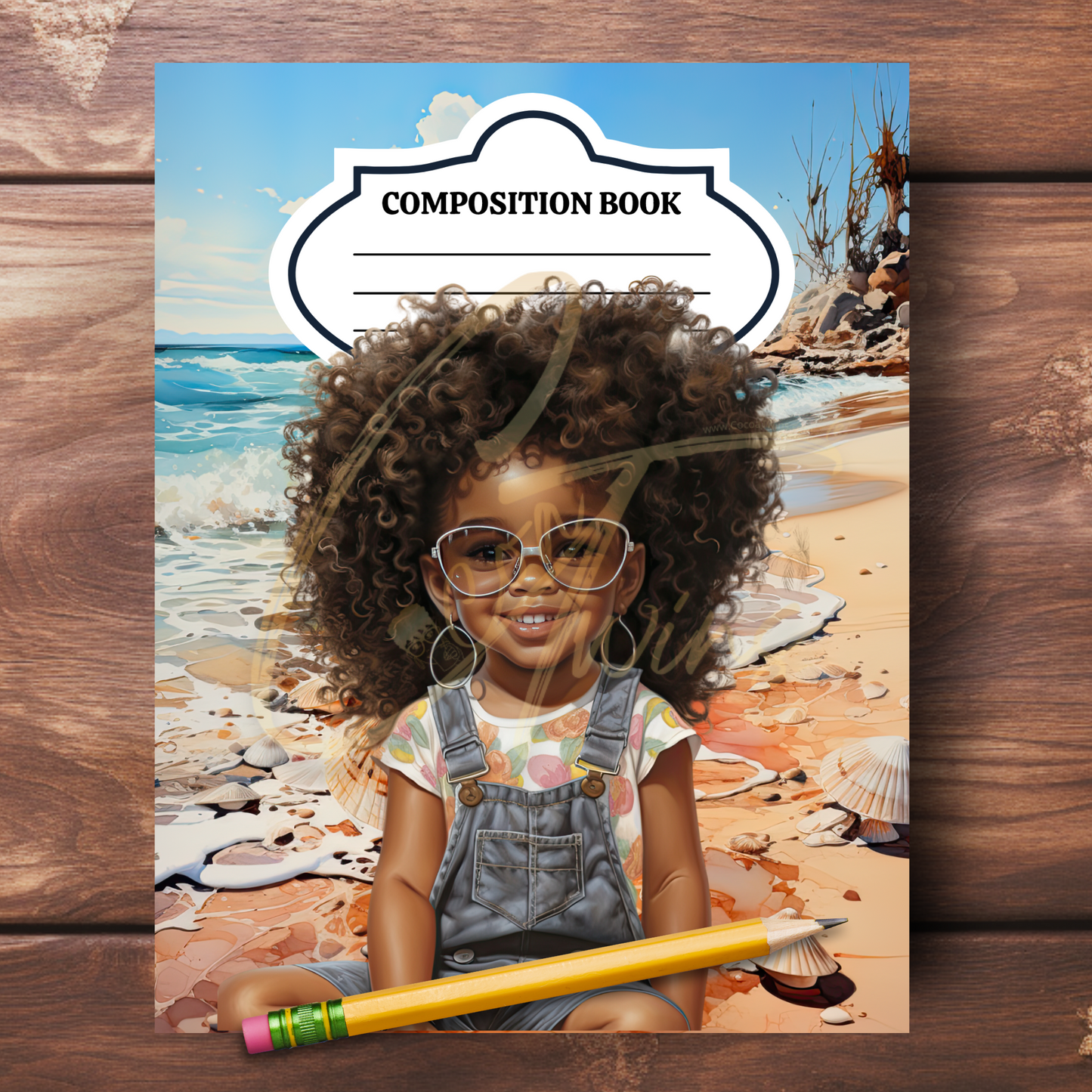 0923-52-BKB | PLR Composition Notebook Covers | PNG Format | 7.5 x 9.25