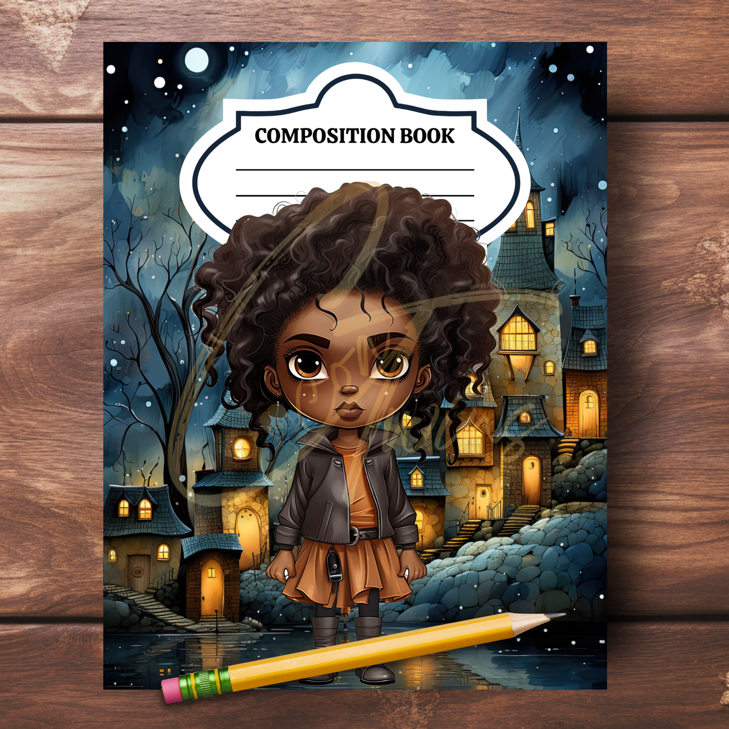 0923-55-BKB | PLR Composition Notebook Covers | PNG Format | 7.5 x 9.25