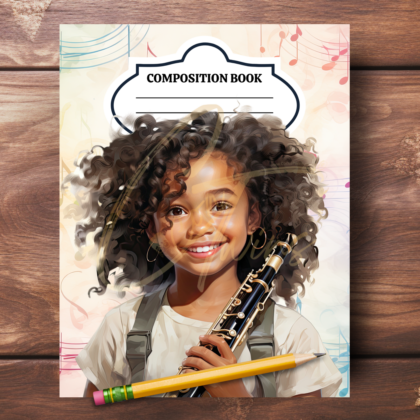 0923-45-BKB | PLR Composition Notebook Covers | PNG Format | 7.5 x 9.25