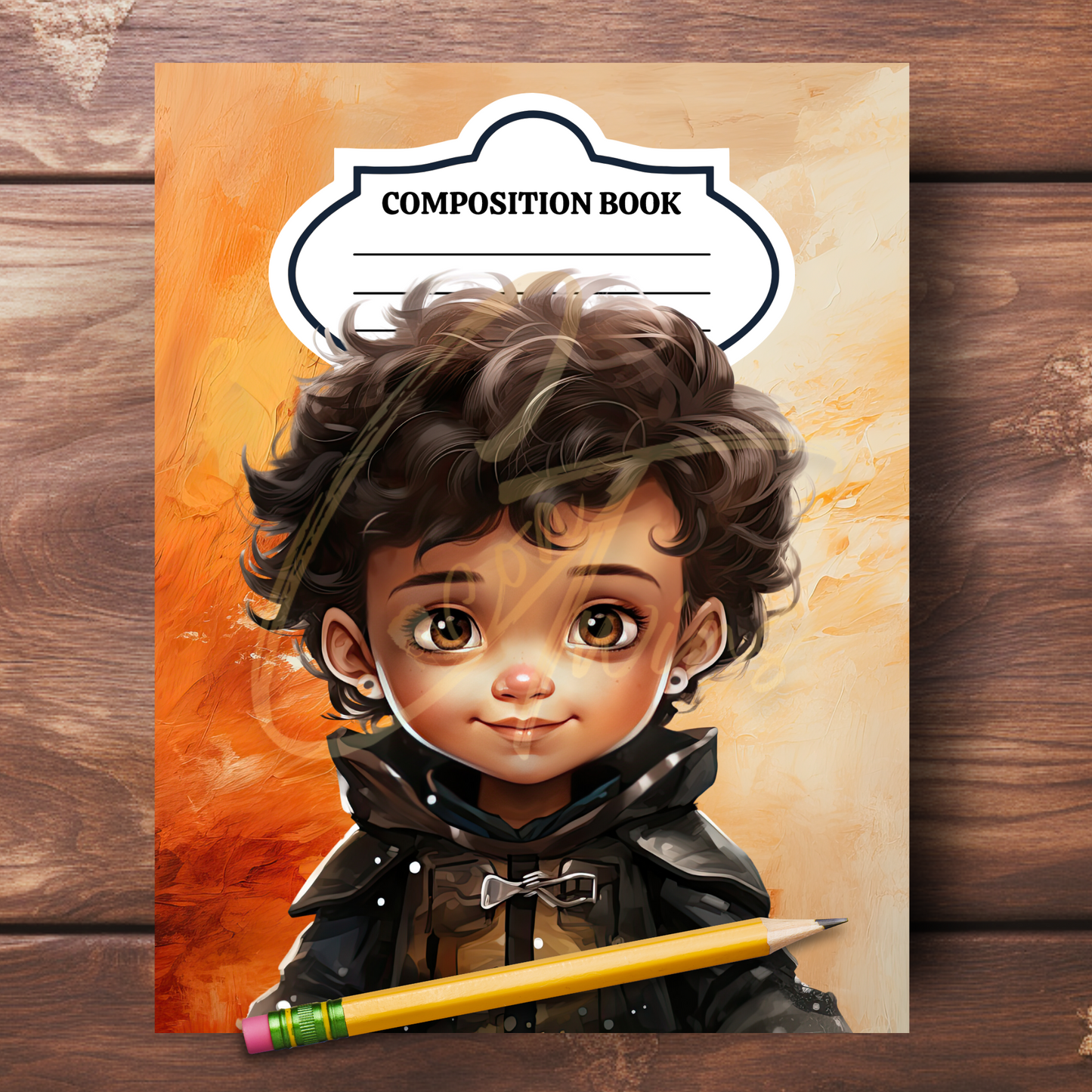 0923-38-BKB | PLR Composition Notebook Covers | PNG Format | 7.5 x 9.25