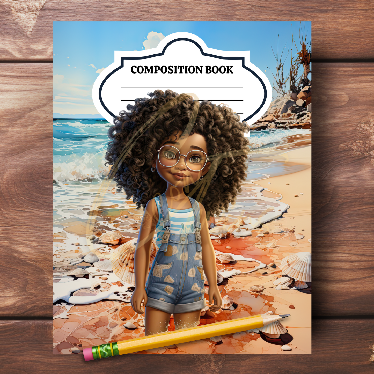 0923-52-BKB | PLR Composition Notebook Covers | PNG Format | 7.5 x 9.25
