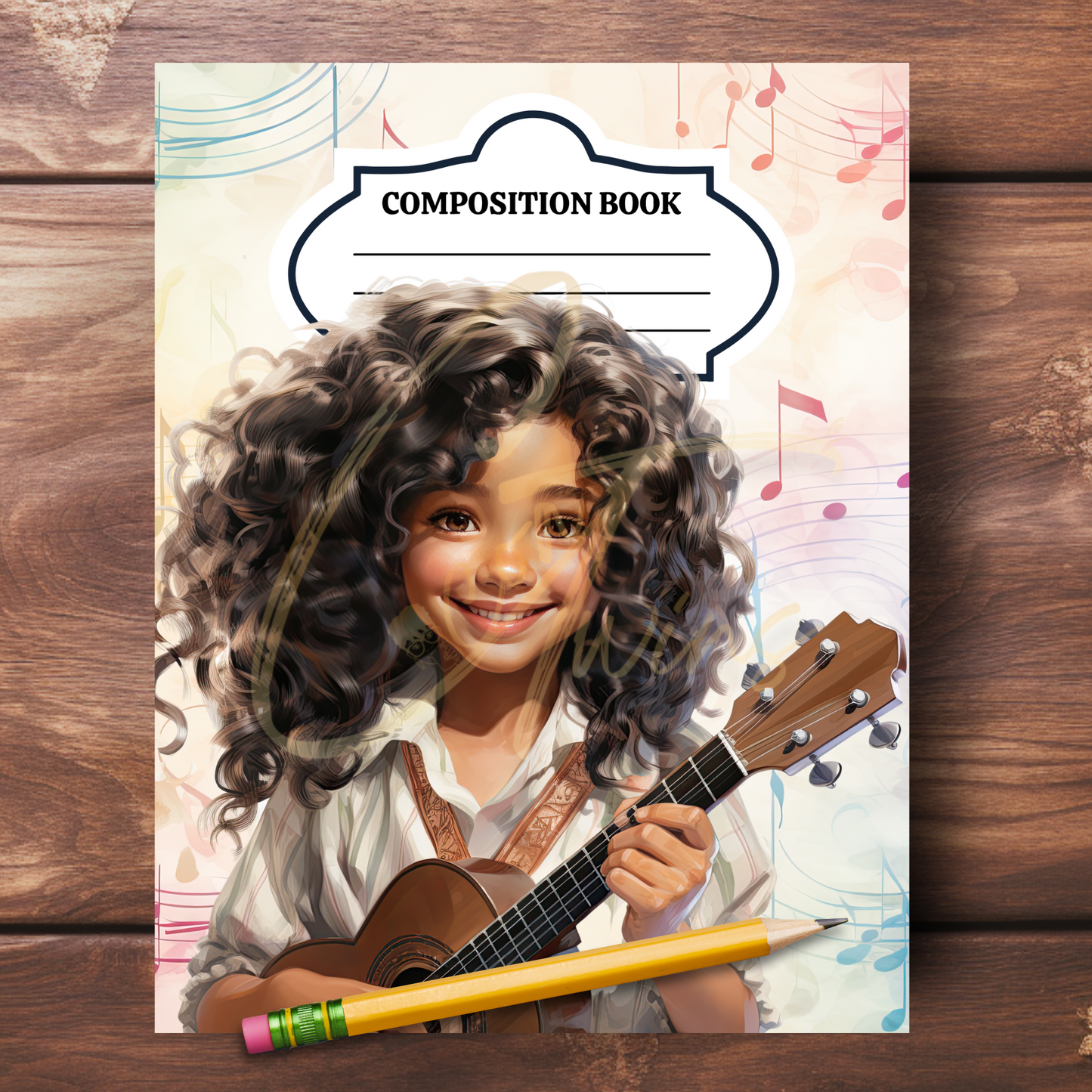 0923-45-BKB | PLR Composition Notebook Covers | PNG Format | 7.5 x 9.25