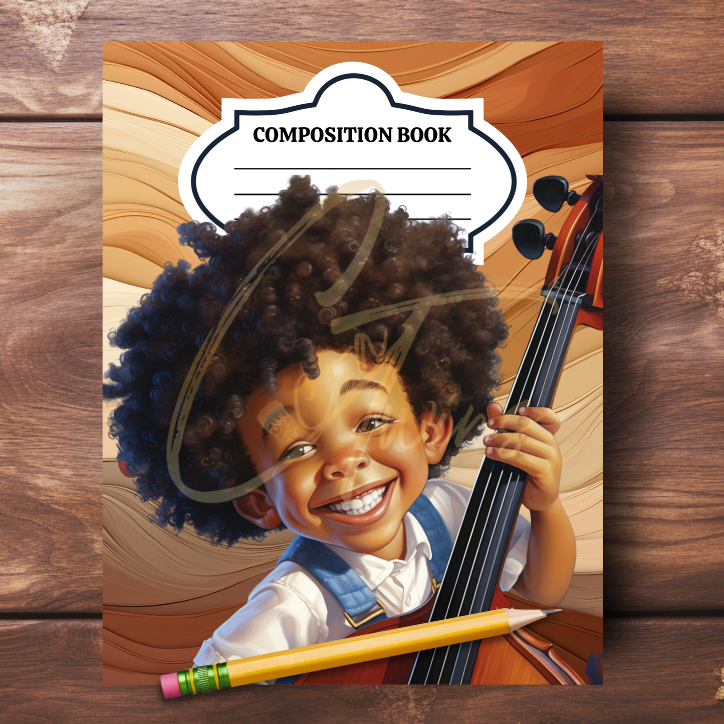 0923-42-BKB | PLR Composition Notebook Covers | PNG Format | 7.5 x 9.25