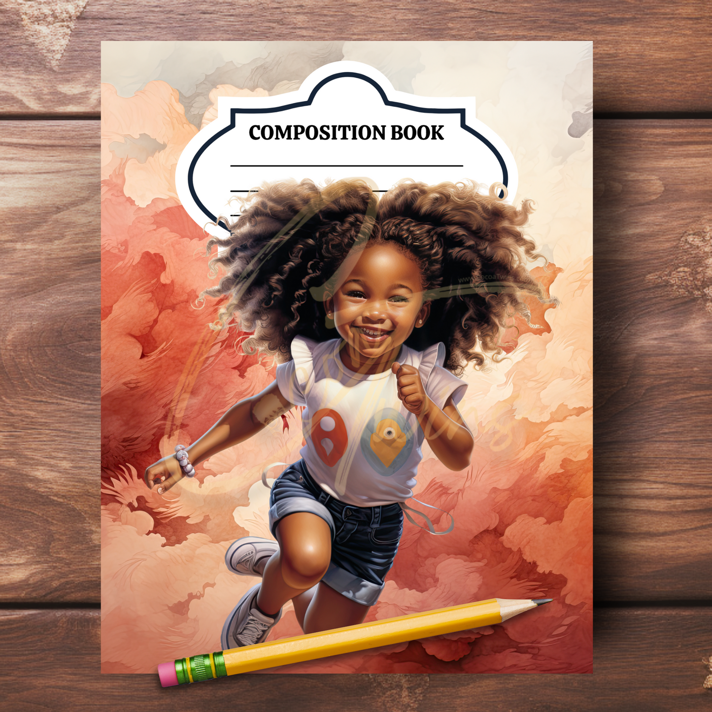 0923-46-BKB | PLR Composition Notebook Covers | PNG Format | 7.5 x 9.25