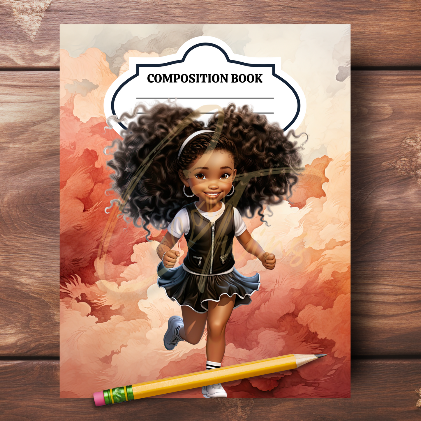 0923-46-BKB | PLR Composition Notebook Covers | PNG Format | 7.5 x 9.25