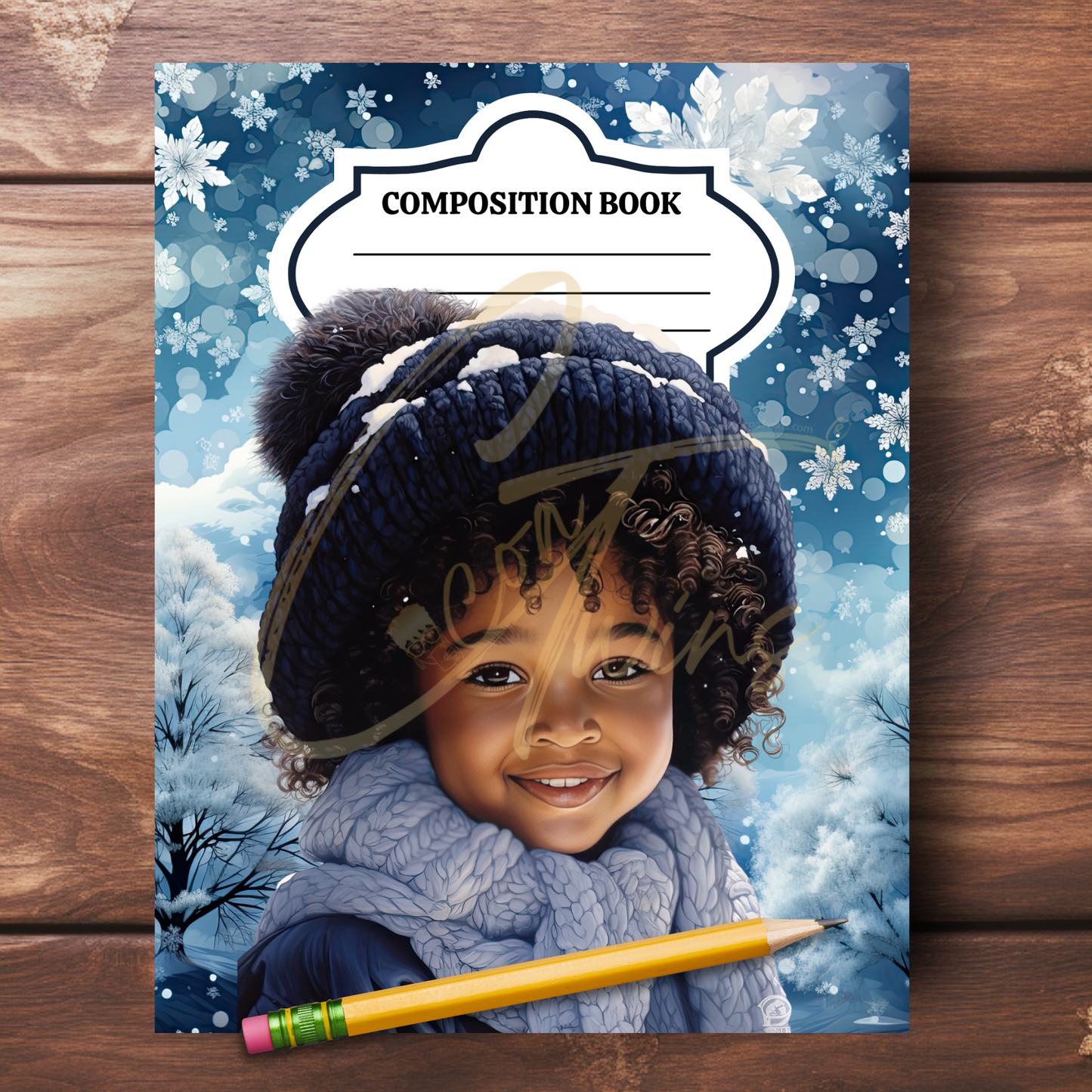 0923-35-BKB | PLR Composition Notebook Covers | PNG Format | 7.5 x 9.25