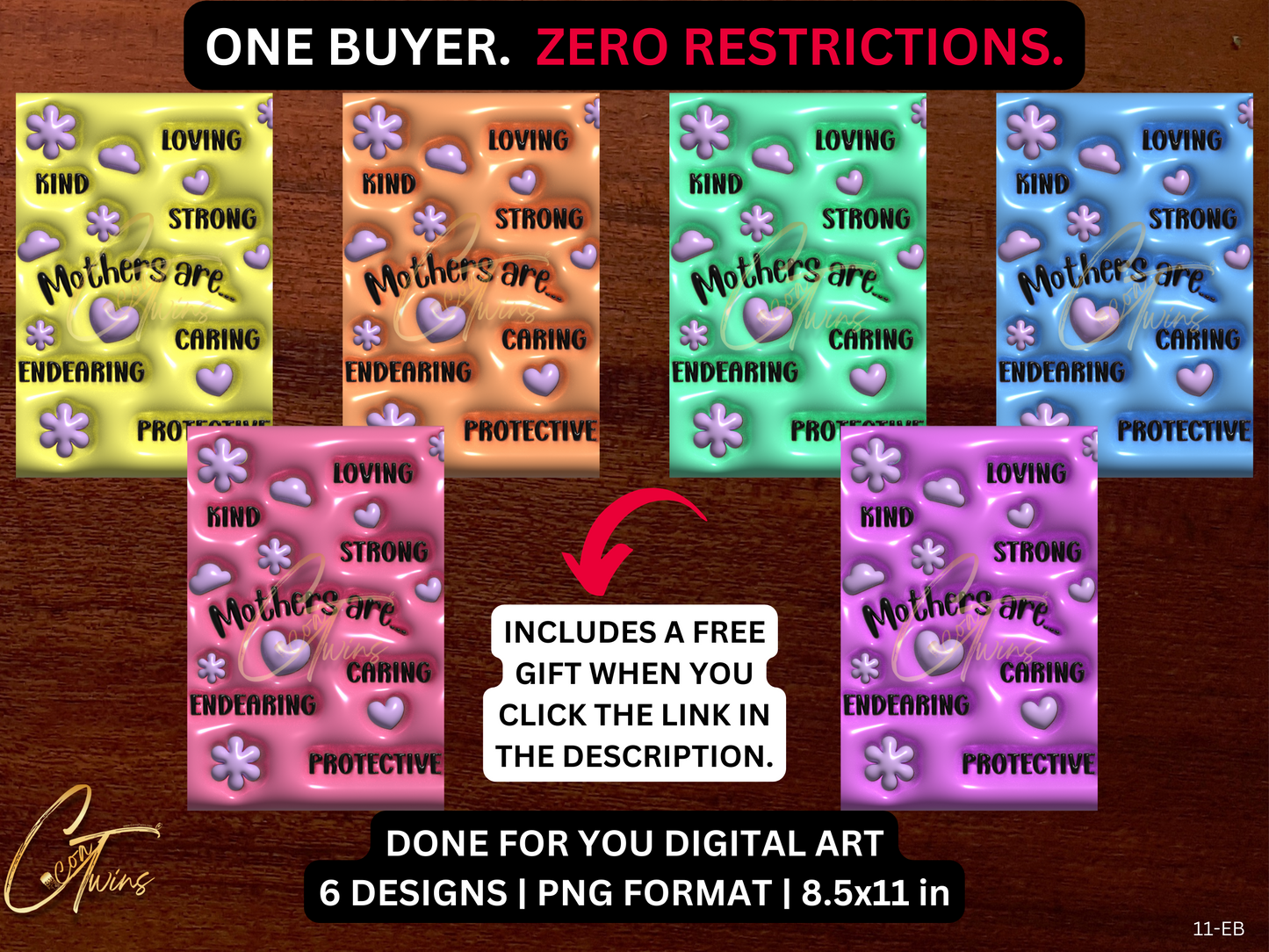 12-EB | PLR 3D Inflated Art | One Buyer. Zero Restrictions | Bonus - See Description