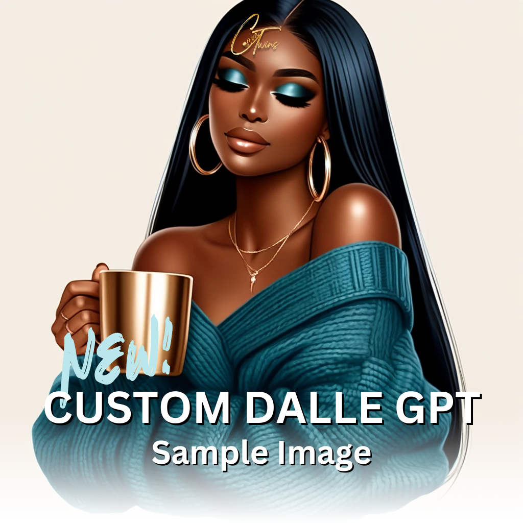 Coffee and Conversations | Custom DALL·E GPT with a Fully Editable Hyperlinked Prompt Guide Template