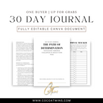 The Path of Determination - Navigating Through Challenges to Reach Your Peak - EB | One Buyer 30 Day Prompt Journal