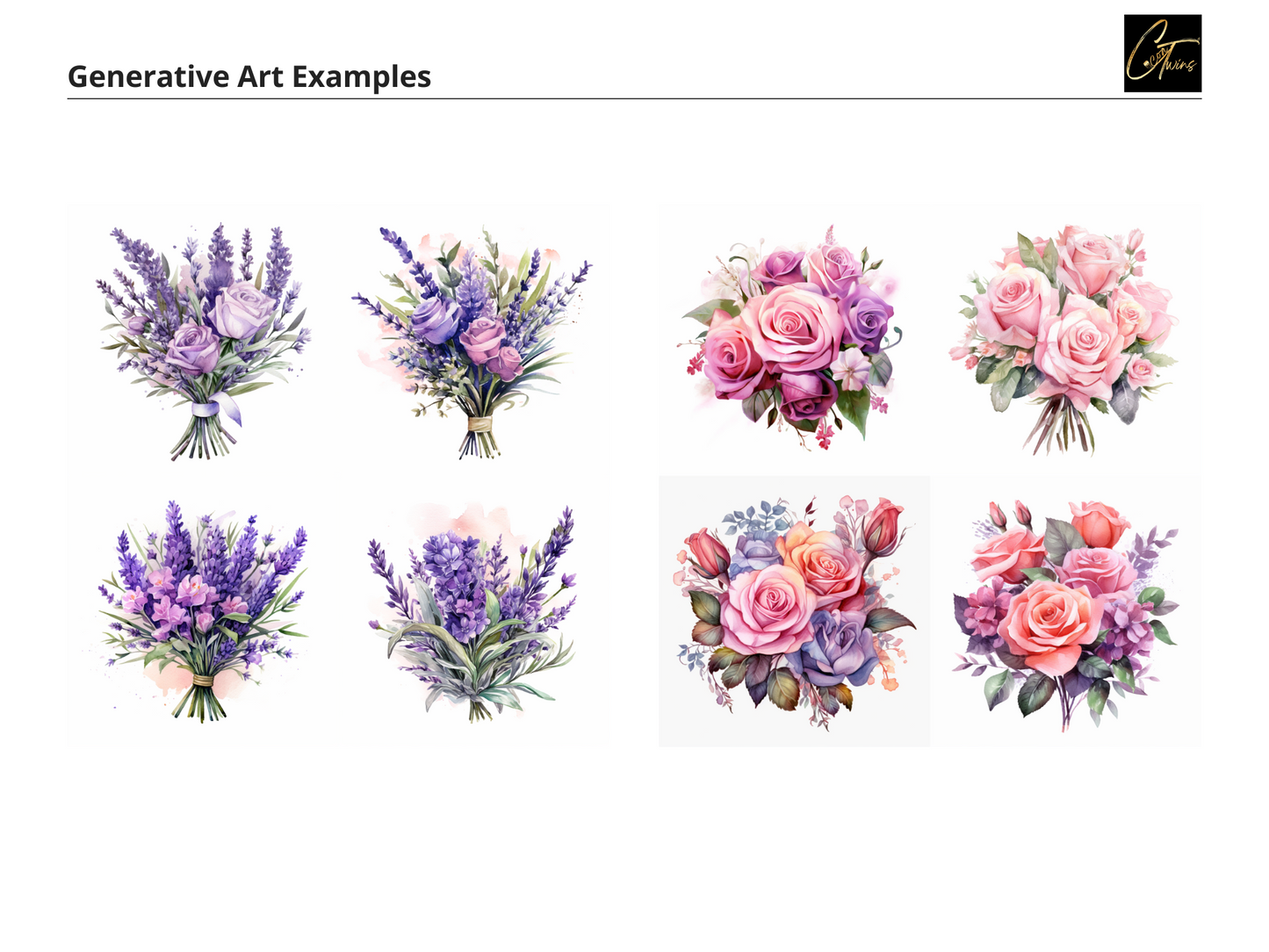 Floral Sticker Design Prompt Guide | MidJourney | Generate Beautiful Flower Stickers | Watercolor | Customizable Prompts