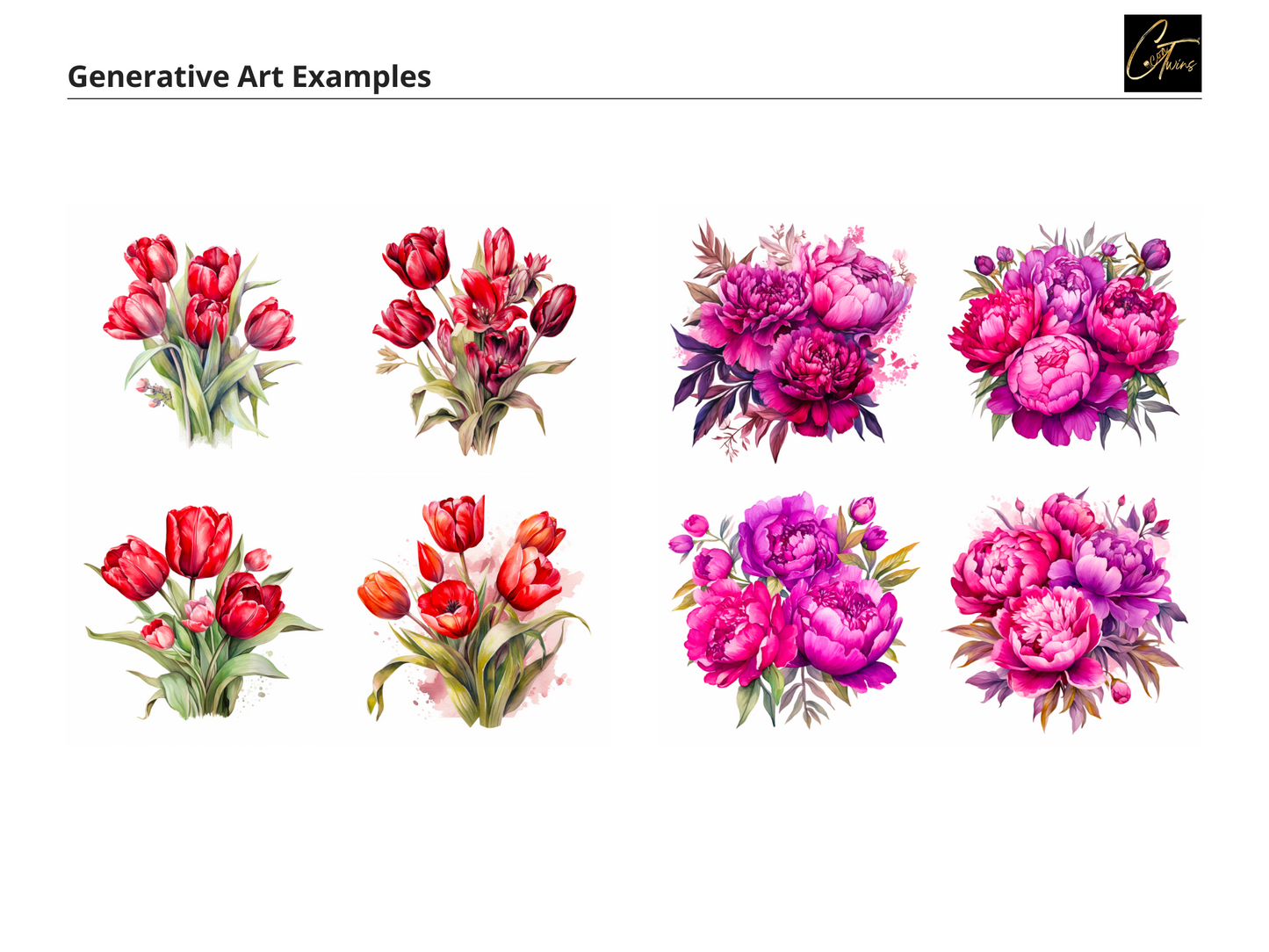Floral Sticker Design Prompt Guide | MidJourney | Generate Beautiful Flower Stickers | Watercolor | Customizable Prompts