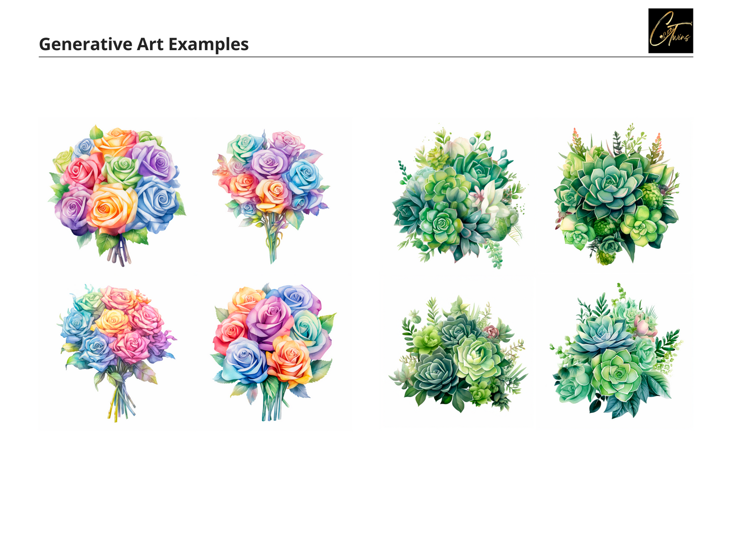 Floral Sticker Design Prompt Guide | MidJourney | Generate Beautiful Flower Stickers | Watercolor | Customizable Prompts