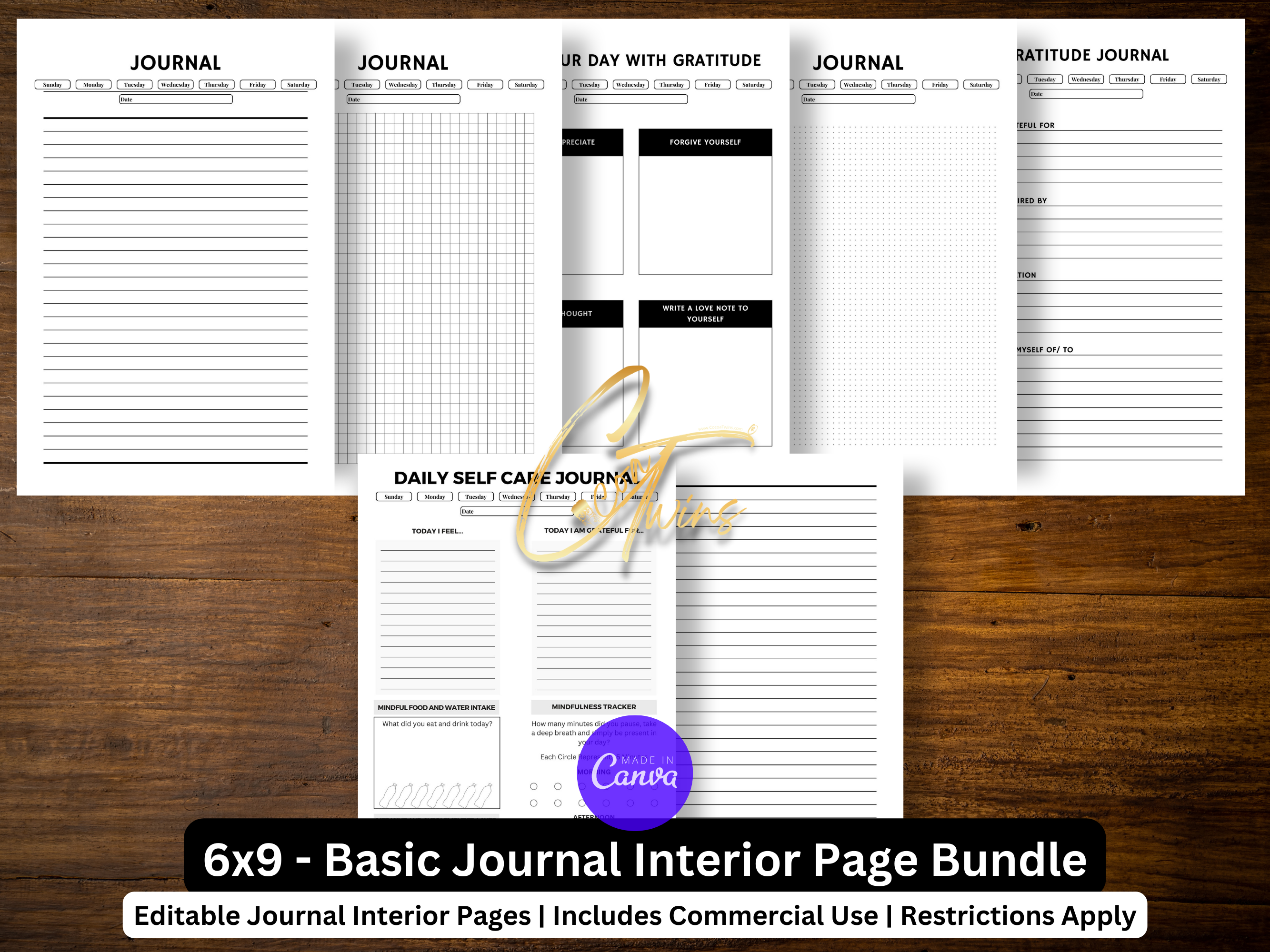 Sketchbook Printable Template KDP Interiors Editable, Printable PDF,  Editable Template, Printable Templates, Planner Inserts 