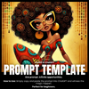 Fillable Art Prompt Base | Afro Chic