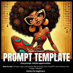 Fillable Art Prompt Base | Afro Chic