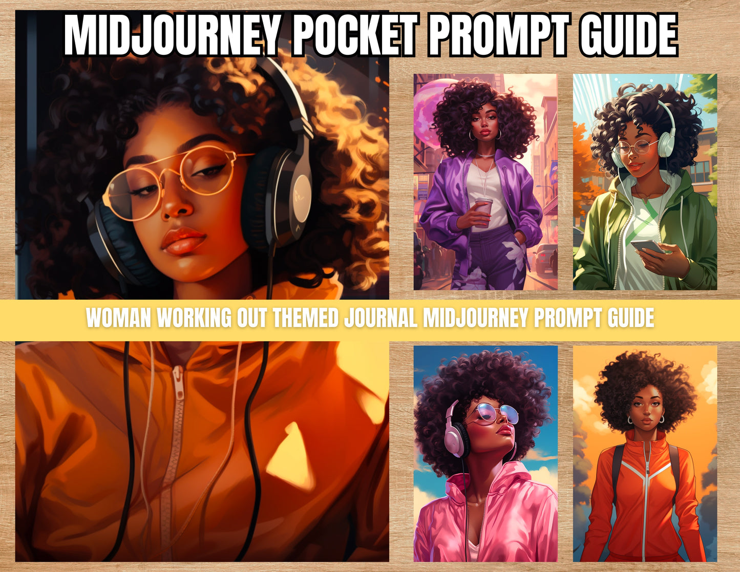 Woman Working Out-BKB | PLR MidJourney Prompts Guides