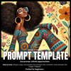 Fillable Art Prompt Base | Boho Bliss