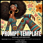 Fillable Art Prompt Base | Boho Bliss
