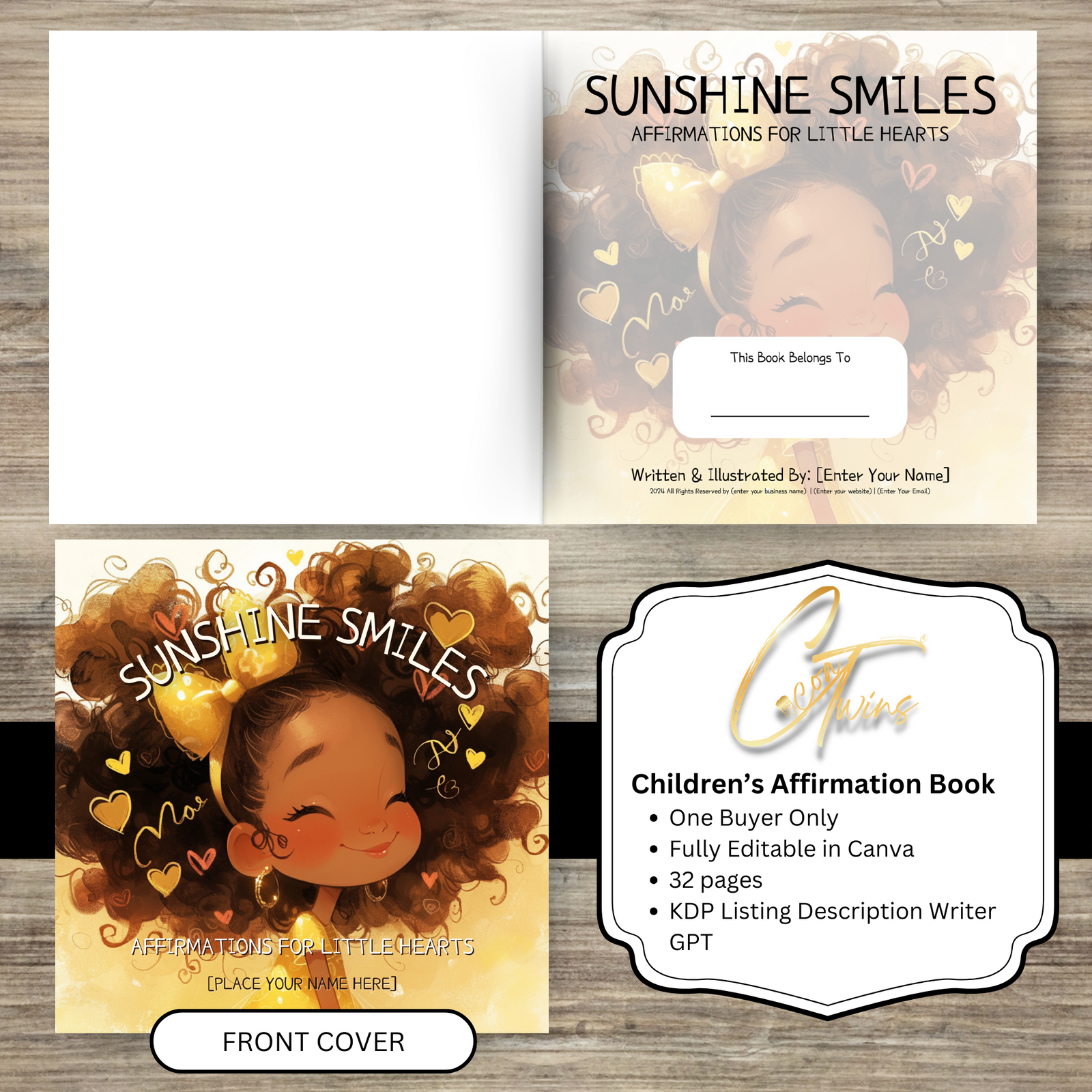 Sunshine Smiles | One Buyer Children's Affirmation Books