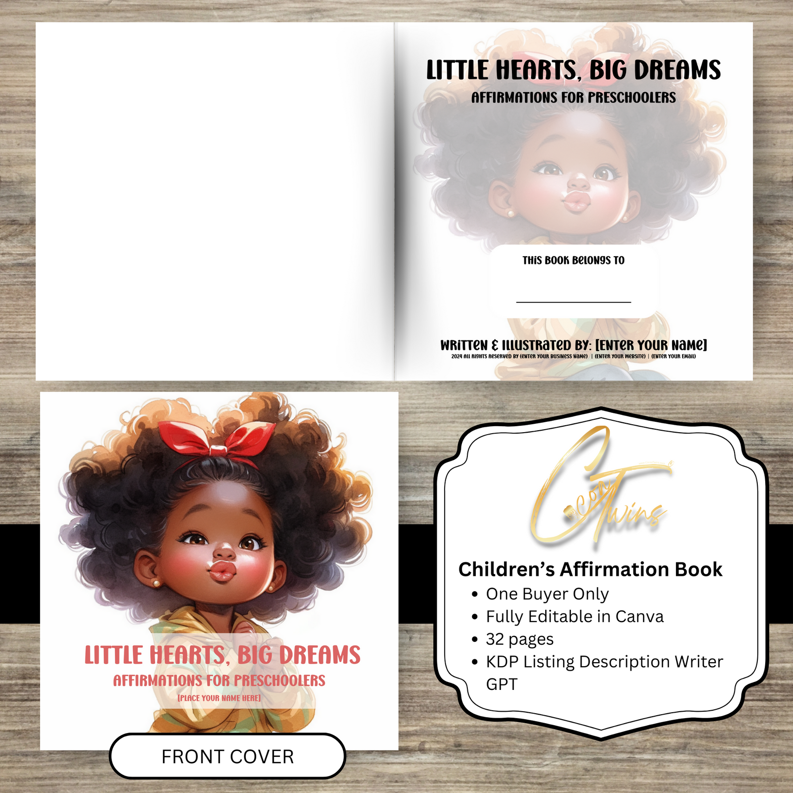 Little Hearts, Big Dreams | One Buyer Children's Affirmation Books