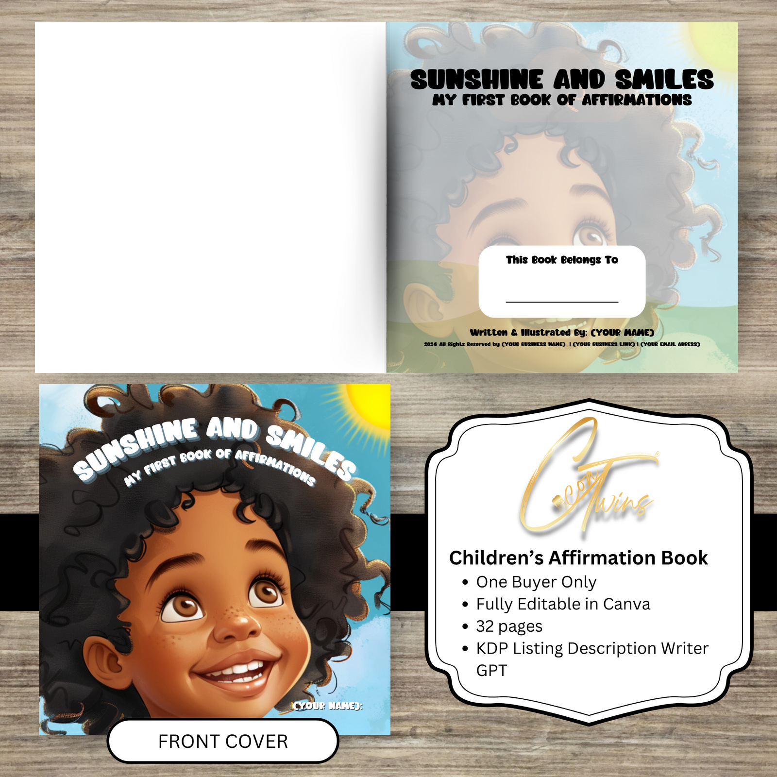 Sunshine and Smiles | One Buyer Children's Affirmation Books