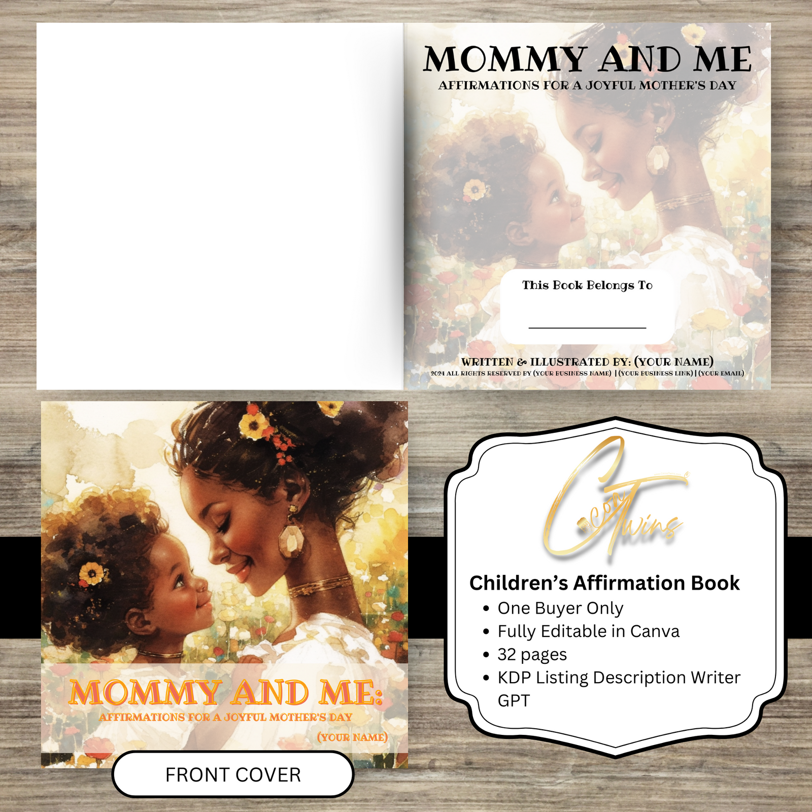 Mommy and Me | One Buyer Children's Affirmation Books