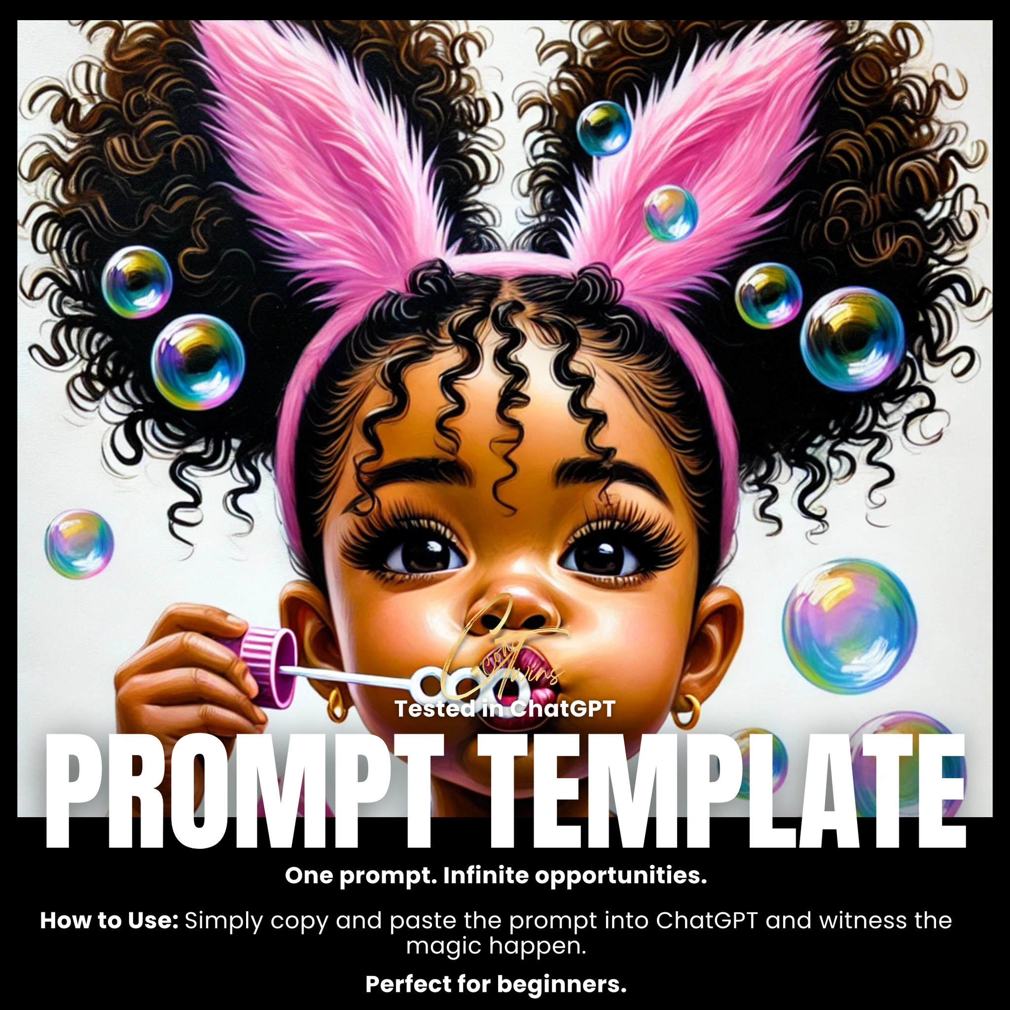 Fillable Art Prompt Base | Bubble Bliss