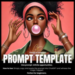 Fillable Art Prompt Base | Bubblegum Vibes