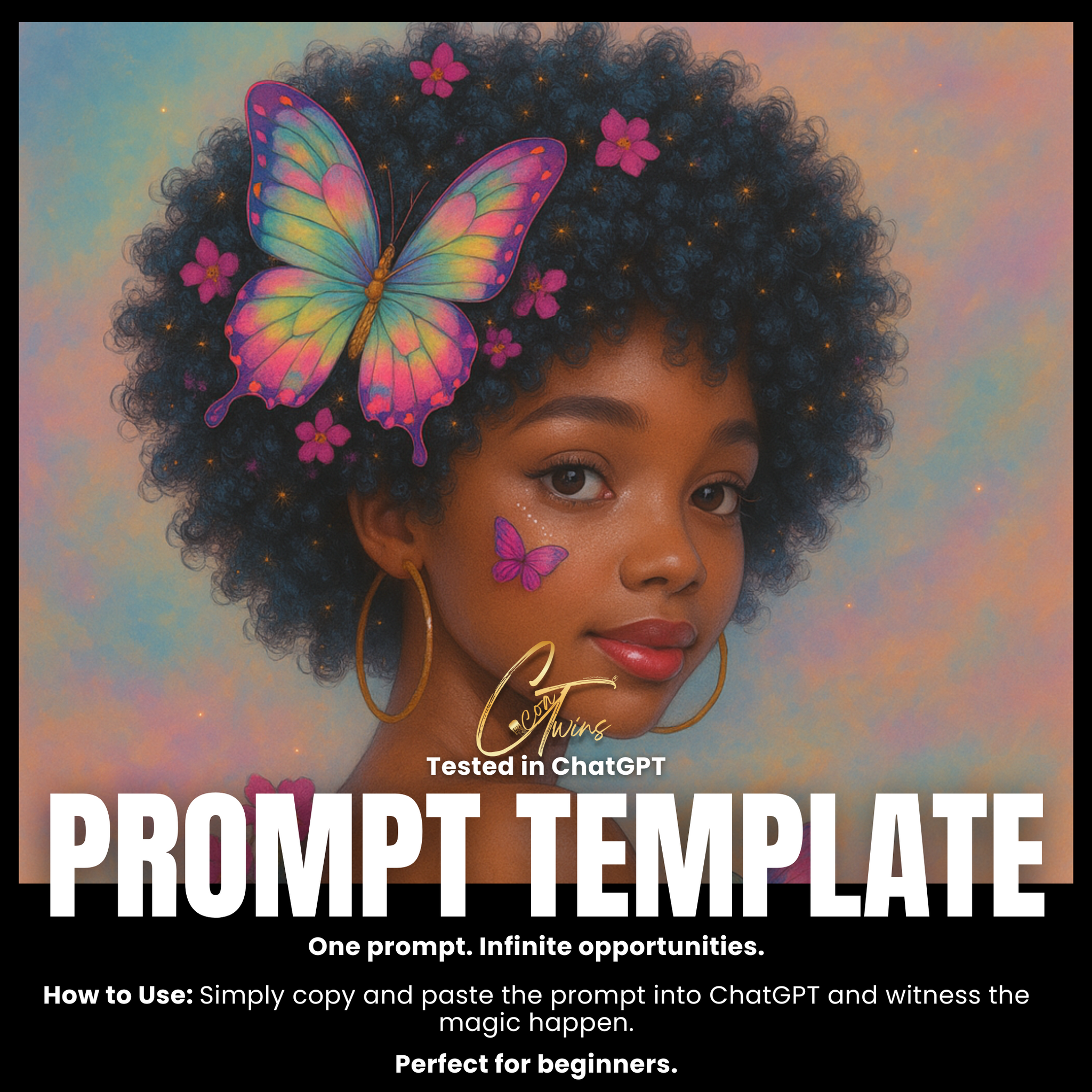 Fillable Art Prompt Base | Butterfly Dream