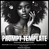 Fillable Art Prompt Base | Charcoal Whisper