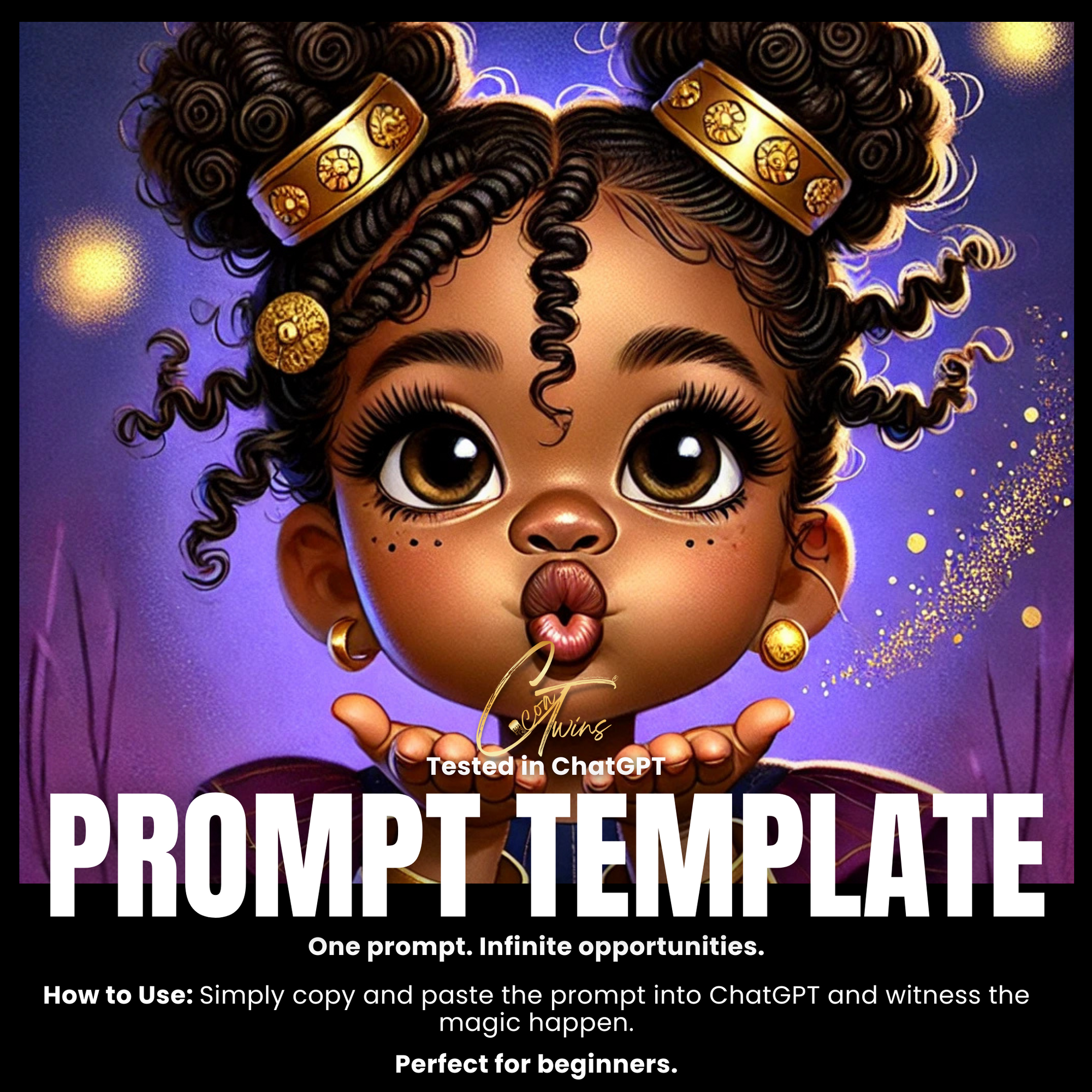 Fillable Art Prompt Base | Chibi Spark