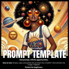 Fillable Art Prompt Base | Cosmic Queen