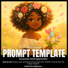 Fillable Art Prompt Base | Easter Bloom