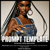 Fillable Art Prompt Base | Glam Edge